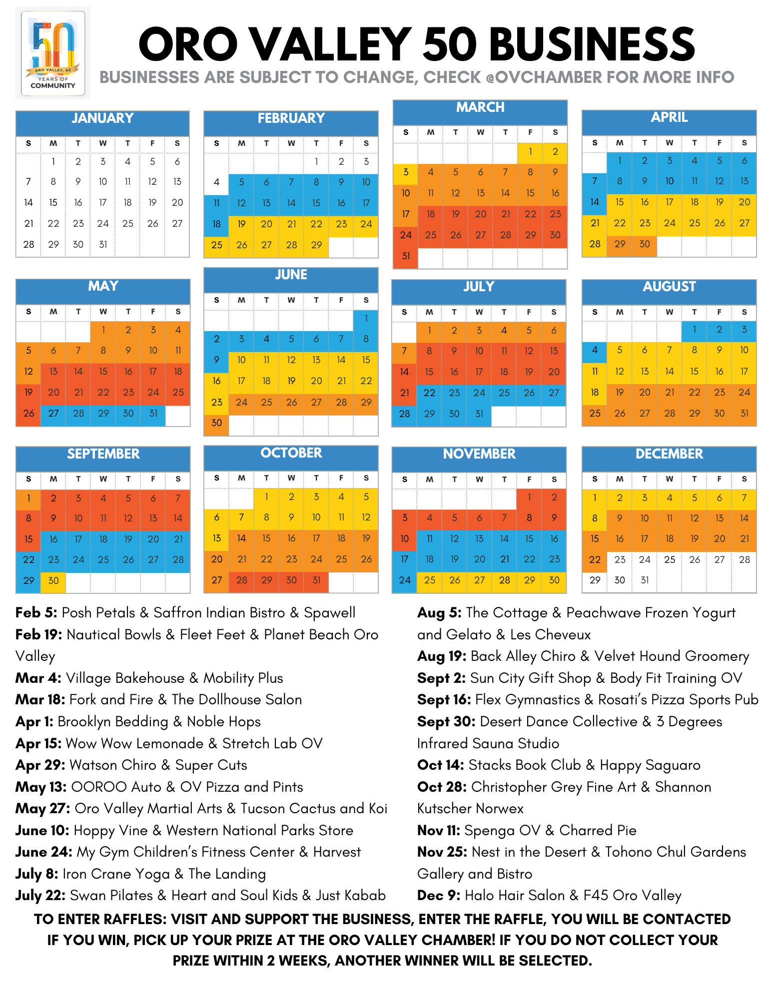 OV 50 Years - Greater Oro Valley Chamber of Commerce